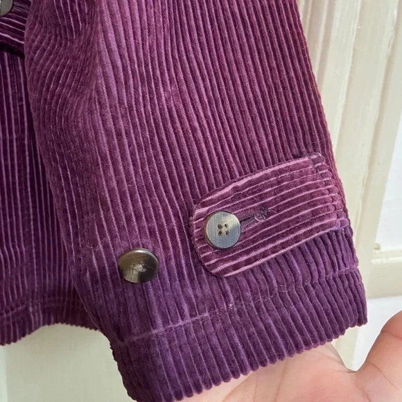 L.L.Bean‎ women’s vintage corduroy purple jacket size Medium P - Picture 9 of 11